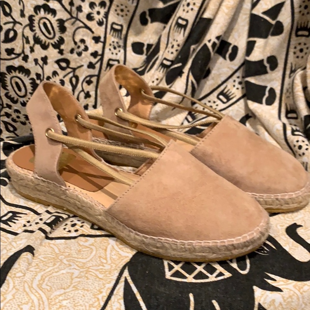 Suede beige flats bought in Spain